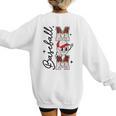 Retro Baseball Mom Mama Baseball Life Softball Life Game Day Women's Sweatshirt Back Print Retro Baseball Mom Mama Baseball Life Softball Life Game Day Women's Sweatshirt Back Print