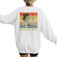 Retro Baseball Mom Sport Lover Vintage Women's Sweatshirt Back Print Retro Baseball Mom Sport Lover Vintage Women's Sweatshirt Back Print