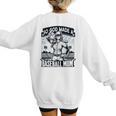 So God Made A Baseball Mom Baseball Player Premium Women's Sweatshirt Back Print