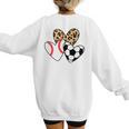 Soccer Baseball Heart Soccer Baseball Mom Women's Sweatshirt Back Print Soccer Baseball Heart Soccer Baseball Mom Women's Sweatshirt Back Print