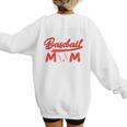 Somebody's Loud Mouth Baseball Mom Mama Premium Women's Sweatshirt Back Print