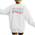 Somebody's Loudmouth Baseball Mama Baseball Mom Premium Women's Sweatshirt Back Print