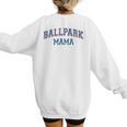 Spring 2024 Season Cute Baseball Mom Ballpark Mama Women's Sweatshirt Back Print Spring 2024 Season Cute Baseball Mom Ballpark Mama Women's Sweatshirt Back Print