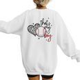 That's My Boy Leopard Heart Baseball Mom Premium Women's Sweatshirt Back Print That's My Boy Leopard Heart Baseball Mom Premium Women's Sweatshirt Back Print