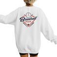 Vintage Baseball Mom Ballpark Momma Baseball Lover Women's Sweatshirt Back Print