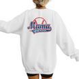 Vintage Baseball Mom Of The Rookies Women's Sweatshirt Back Print