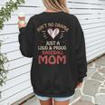 Ain’t No Drama Just a Loud & Proud Baseball Mom Women's Sweatshirt Back Print