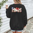 Ball Mom Bow Tie Baseball Mom Women's Sweatshirt Back Print Ball Mom Bow Tie Baseball Mom Women's Sweatshirt Back Print
