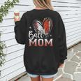 Ball Mom Football Baseball Mom Women's Sweatshirt Back Print