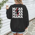 Baseball Mama Baseball Mom Women's Sweatshirt Back Print