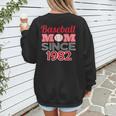 Baseball Mom Since 1982 Women's Sweatshirt Back Print