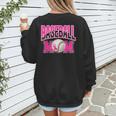 BASEBALL MOM BREAST CANCER RIBBON PINK SPORTS MOM Women's Sweatshirt Back Print BASEBALL MOM BREAST CANCER RIBBON PINK SPORTS MOM Women's Sweatshirt Back Print
