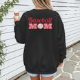 Baseball Mom Cute Mother Fans Baseball Graphic Women's Sweatshirt Back Print