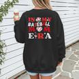 In My Baseball Mom Era Endless Memories Stylish Tribute Women's Sweatshirt Back Print In My Baseball Mom Era Endless Memories Stylish Tribute Women's Sweatshirt Back Print
