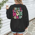 In My Baseball Mom Era Baseball Mama Women's Sweatshirt Back Print