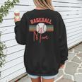 BASEBALL MOM Fun RETRO LOOK Women's Sweatshirt Back Print BASEBALL MOM Fun RETRO LOOK Women's Sweatshirt Back Print