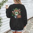 Baseball Mom Green Shamrock St Patrick Day Women Women's Sweatshirt Back Print Baseball Mom Green Shamrock St Patrick Day Women Women's Sweatshirt Back Print