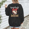 Baseball Mom Headband Leopard Baseball Ball Mother's Day Women's Sweatshirt Back Print Baseball Mom Headband Leopard Baseball Ball Mother's Day Women's Sweatshirt Back Print