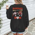 Baseball Mom Heart Baseball Mama Mother's Day Women's Sweatshirt Back Print Baseball Mom Heart Baseball Mama Mother's Day Women's Sweatshirt Back Print