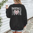 Baseball Mom Heart Sports Mom Women's Sweatshirt Back Print Baseball Mom Heart Sports Mom Women's Sweatshirt Back Print