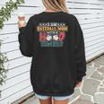 I Am A Baseball Mom With A Hood Playlist Women's Sweatshirt Back Print I Am A Baseball Mom With A Hood Playlist Women's Sweatshirt Back Print