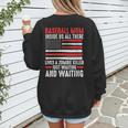 Baseball Mom Inside Us All There Lives a Zombie Sport Women's Sweatshirt Back Print