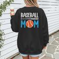 Baseball Mom Leopard Print Baseball Mama Women Mother's Day Women's Sweatshirt Back Print Baseball Mom Leopard Print Baseball Mama Women Mother's Day Women's Sweatshirt Back Print