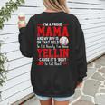 Baseball Mom Mama Baseball Lover Sport Mother's Day Women's Sweatshirt Back Print Baseball Mom Mama Baseball Lover Sport Mother's Day Women's Sweatshirt Back Print