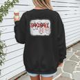 Baseball Mom Mommy Baseball Player Women's Sweatshirt Back Print Baseball Mom Mommy Baseball Player Women's Sweatshirt Back Print