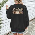 Baseball Mom Mothers' Day Women's Sweatshirt Back Print Baseball Mom Mothers' Day Women's Sweatshirt Back Print