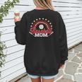 Baseball Mom Rainbow Great Team Mom Women's Sweatshirt Back Print