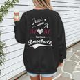 Baseball Mom Sayings Just A Mom That Loves Baseball Women's Sweatshirt Back Print