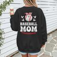 Baseball Mom Shirt Mama Women Baseball Shirt For Women's Sweatshirt Back Print