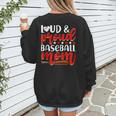 Baseball Mom Sport Mommy Baseball Mama Mother's Day Women's Sweatshirt Back Print Baseball Mom Sport Mommy Baseball Mama Mother's Day Women's Sweatshirt Back Print