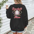 Baseball Mom T-Ball Mom Little League Mom Apparel Women's Sweatshirt Back Print