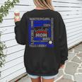 Baseball Mom Traits For Great Mothers Grey And Blue Women's Sweatshirt Back Print Baseball Mom Traits For Great Mothers Grey And Blue Women's Sweatshirt Back Print