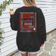 Baseball Mom Traits For Great Mothers Grey And Red Women's Sweatshirt Back Print