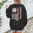Baseball MOM USA American Flag Patriotic Mama Mother's Day For Women Kids Men Women's Sweatshirt Back Print Baseball MOM USA American Flag Patriotic Mama Mother's Day For Women Kids Men Women's Sweatshirt Back Print