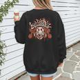 Baseball Mom Vintage Retro Groovy Sport Fan Mother Day Women's Sweatshirt Back Print