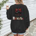 I Am Baseball Mom Women's Sweatshirt Back Print I Am Baseball Mom Women's Sweatshirt Back Print