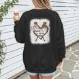 Baseball Moms Always Salty Mommy Women's Sweatshirt Back Print Baseball Moms Always Salty Mommy Women's Sweatshirt Back Print