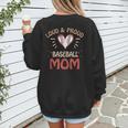 Baseball Moms Game Practice Sports School Kids Women's Sweatshirt Back Print Baseball Moms Game Practice Sports School Kids Women's Sweatshirt Back Print