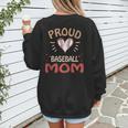 Baseball Moms Mother Kids Girls Boys School Game Women's Sweatshirt Back Print Baseball Moms Mother Kids Girls Boys School Game Women's Sweatshirt Back Print