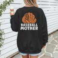 Baseball Mother Lover Baseballer Player Match Baseball Mom Women's Sweatshirt Back Print Baseball Mother Lover Baseballer Player Match Baseball Mom Women's Sweatshirt Back Print