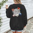 My Boy Might Not Always Swing But I Do Baseball Mom Mama Son Women's Sweatshirt Back Print