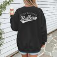 Busy Raising Ballers Baseball Mom & Parent Sports Women's Sweatshirt Back Print Busy Raising Ballers Baseball Mom & Parent Sports Women's Sweatshirt Back Print