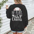 Cheer Baseball Mom Baseball And Cheer Mother Women's Sweatshirt Back Print