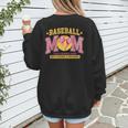 Coquette Baseball Mom Bow Like A Normal Mom But Mother's Day Women's Sweatshirt Back Print