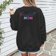 Cute Mother's Day Teeball T-Ball Baseball Mom Women's Sweatshirt Back Print