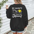 My Favorite Player Calls Me Mommy Softball Baseball Mom Women's Sweatshirt Back Print My Favorite Player Calls Me Mommy Softball Baseball Mom Women's Sweatshirt Back Print